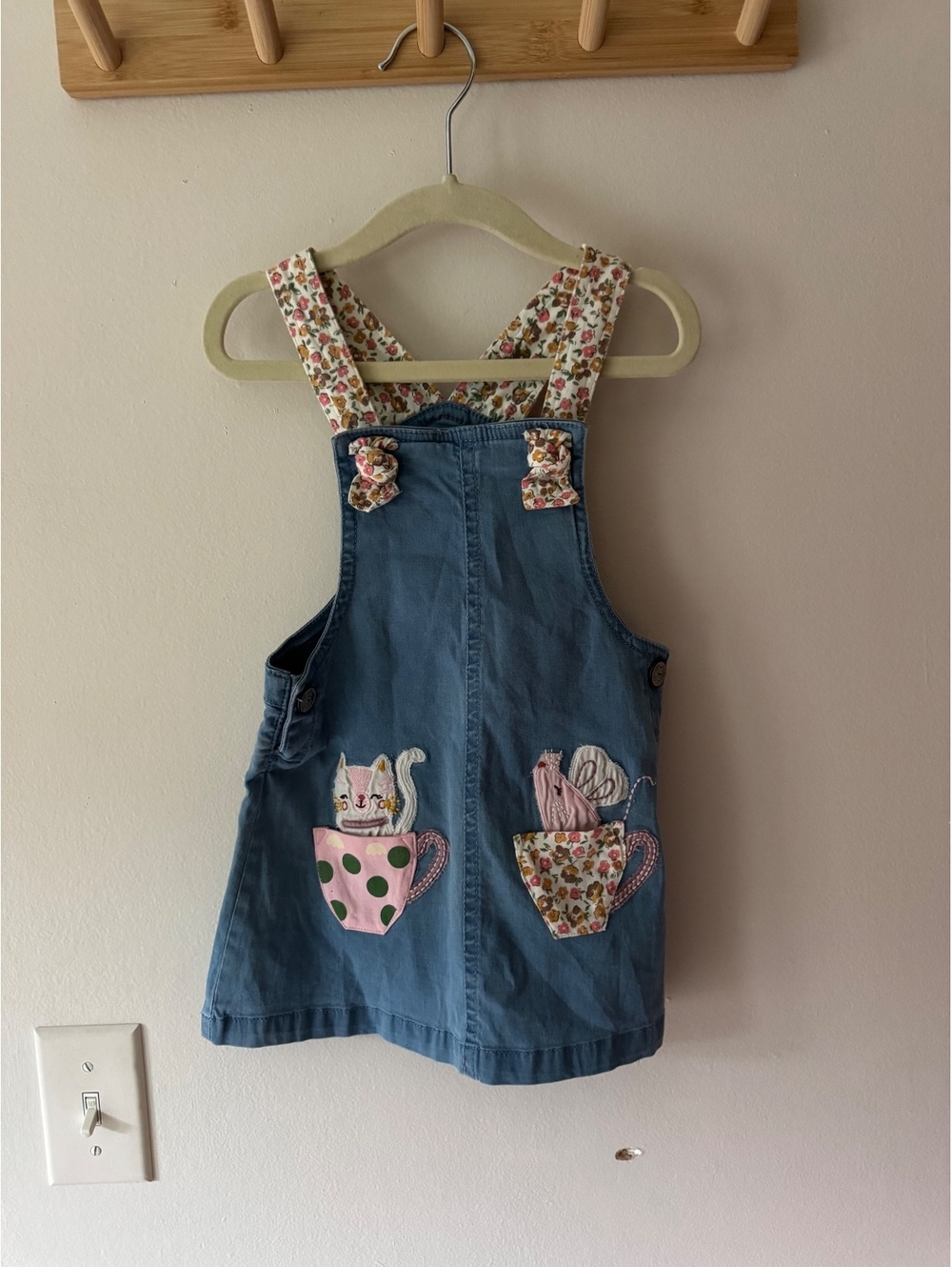 Mothercare 12/18 months denim overall dress